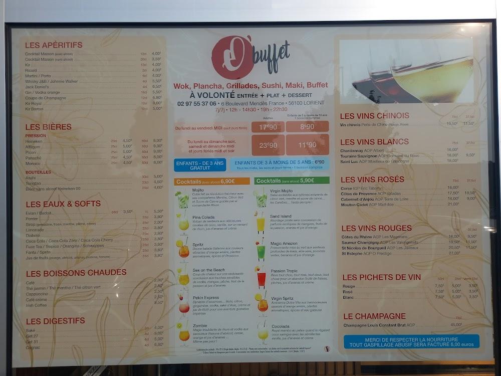O'BUFFET - Menu Image 3